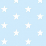Large White Star on Pale blue 28mm
