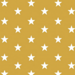 Large White Star on Ochre 28mm
