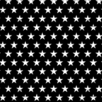 Black 20mm star fabric