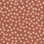 Spring Flower Cotton Poplin - Rust